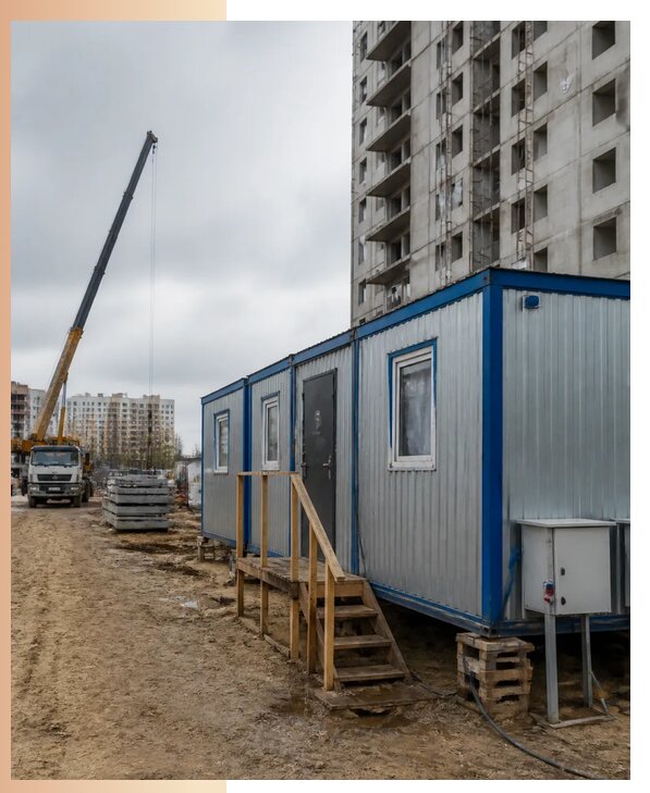 Аренда строительных вагончиков для рабочих в Анжере-Судженске